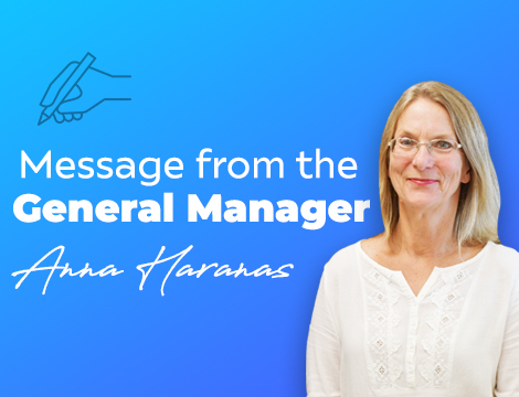 Message from the General Manager (3 September 2021)